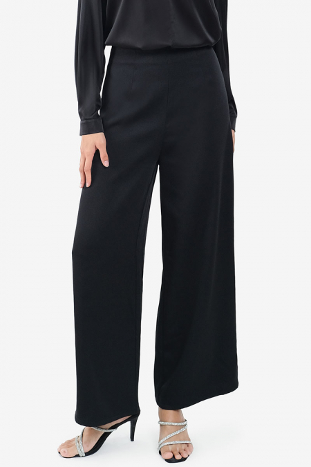 Manveer Wide Legged Pants - Black