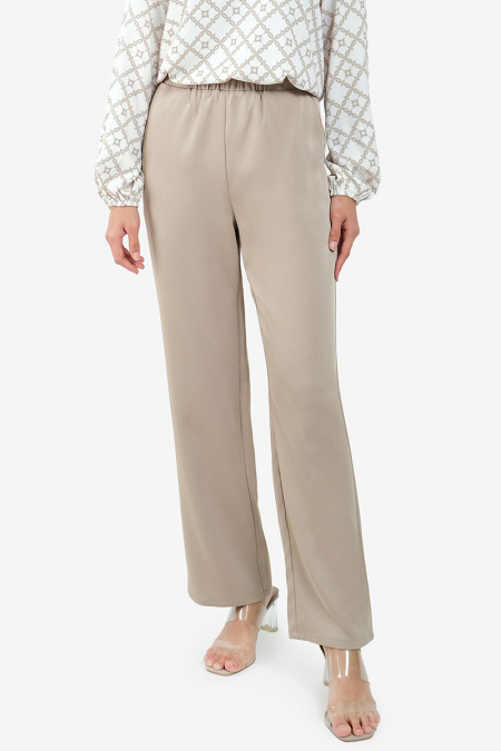 Daniyah Straight Cut Pants - Silver Sage