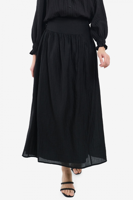 Venita A-line Skirt - Black