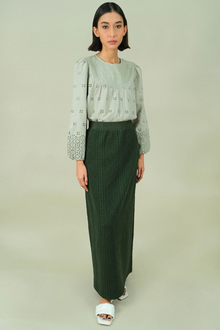 Keiry Pencil Skirt - Army Green