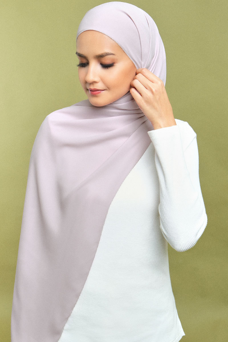 Janie Eyelash Headscarf - Rose Mist