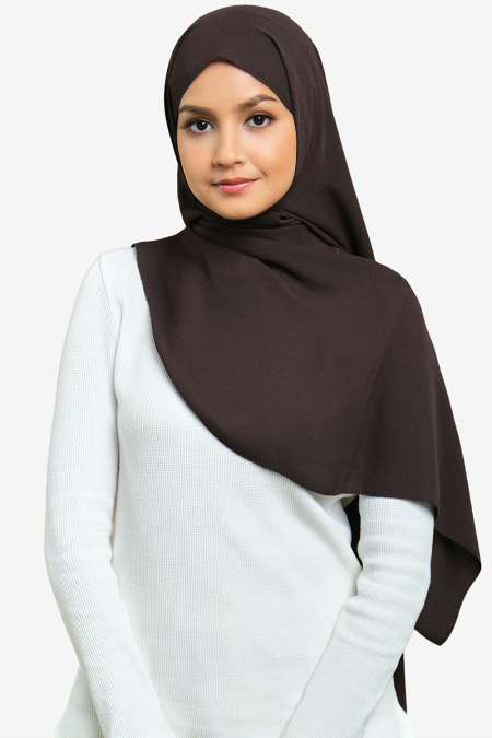 Janie Eyelash Headscarf - Coffee Bean