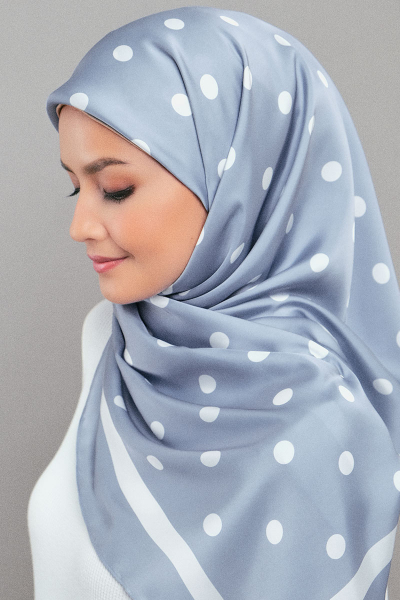 Andie Satin Printed Square Headscarf