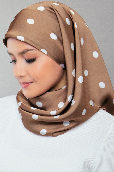 Andie Satin Printed Square Headscarf