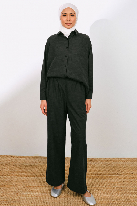 Tamikah Straight Cut Pants - Black