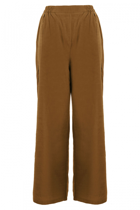 Tamikah Straight Cut Pants - Tumeric Brown