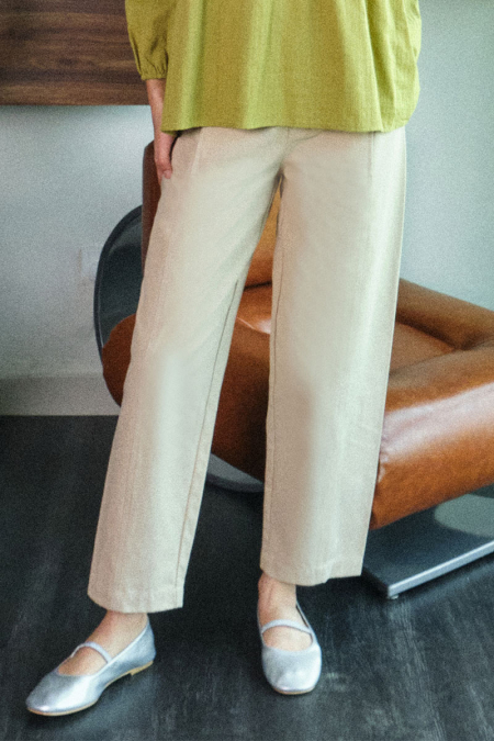 Norine Tapered Pants - Pale Oak