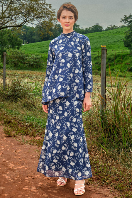 Lanting Blouse & Skirt - Navy Lily