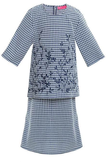 KIDS Maizun Set - Navy Check