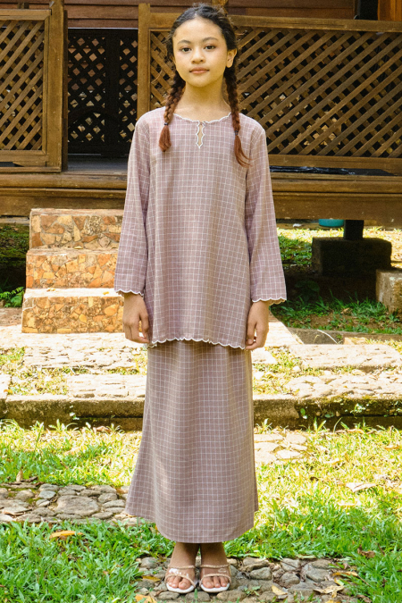 KIDS Norisa Set - Taupe Check