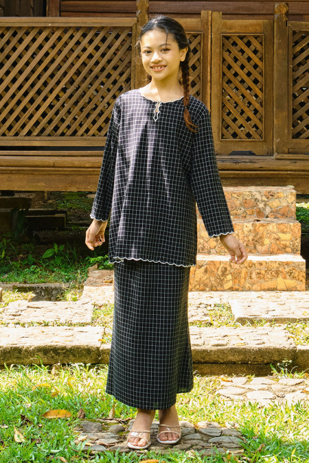 KIDS Norisa Set - Black Check