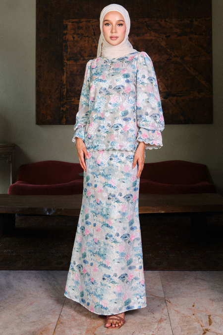 Jiwa Blouse & Skirt - Pastel Print