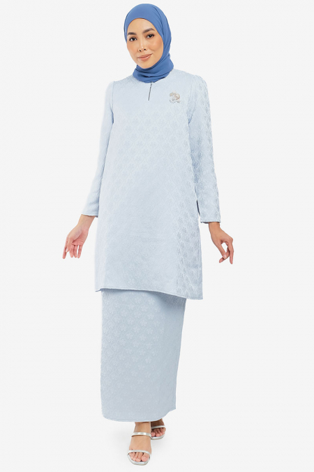 Senyum Blouse & Skirt - Ice Blue