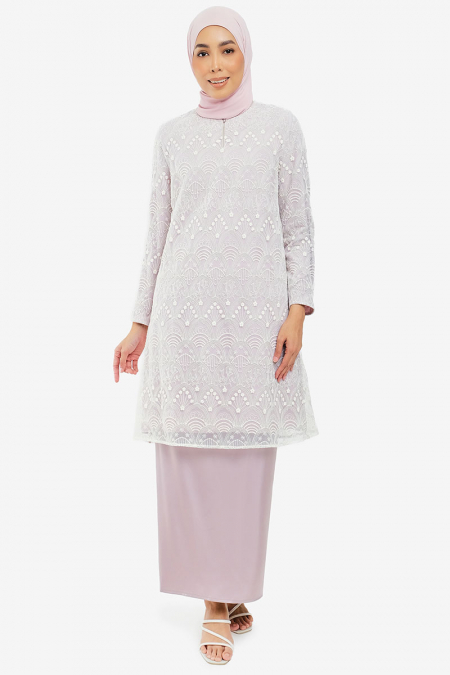 Budi Blouse & Skirt - Cream/Pale Lilac