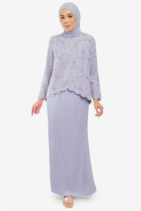 Hikmah Blouse & Skirt - Pale Lavender