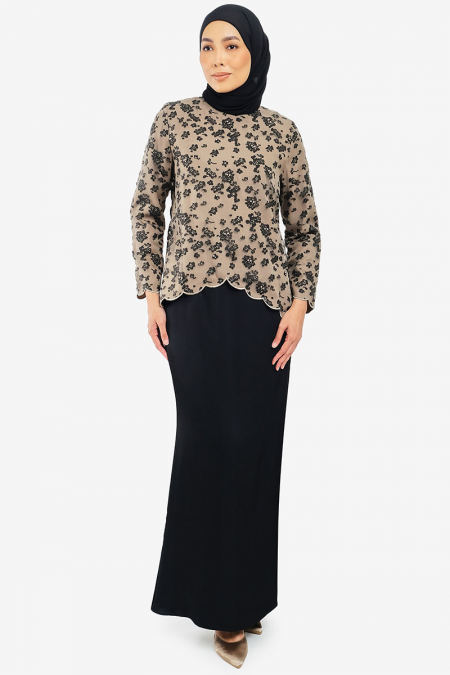 Hikmah Blouse & Skirt - Black