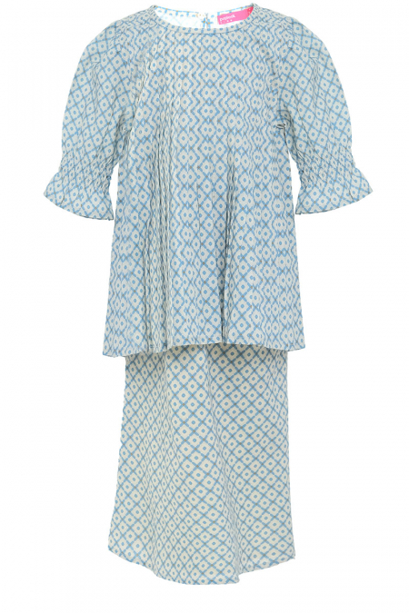 KIDS Dendang Set - Cream/Blue