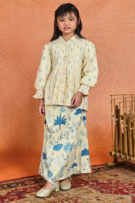 KIDS Gurindam Set - Cornsilk/Blue