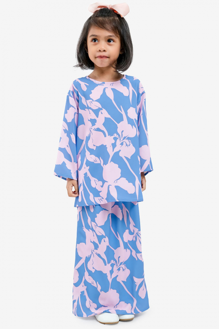 KIDS Raihanab Set - Blue/Pink Floral