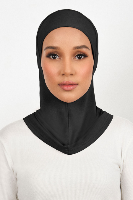 Tahira Rayon Ninja Inner Neck - Black